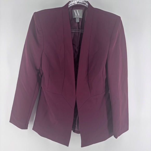 Worthington Jackets & Blazers - Worthington Women's Blazer Small S Plum Purple Open Front‎ Career Office Jacket